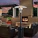 Patio Heater BALI OUTDOORS Outdoors Gas Patio Heaters Tall Standing Patio Heater Commercial Outdoor Heater (Black)