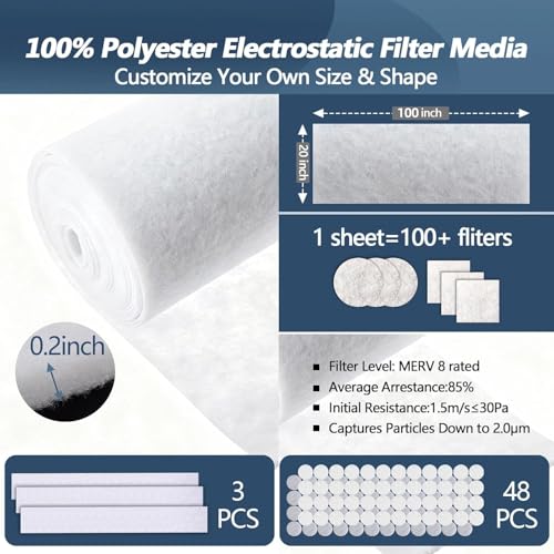 Demiwise MERV 8 Filter Roll