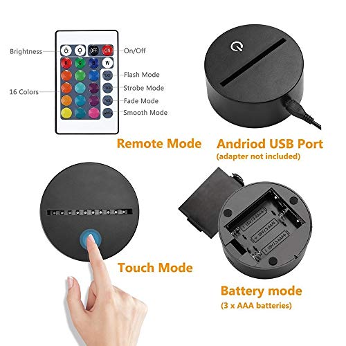 Lampe 3D LED feuille d érable 16 couleurs avec télécommande pour décor de table