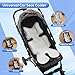 Kaseeous Car Seat Cooling Pad for Baby, Mink Dot Car Seat Cooler Mat for Girls Boys, Stroller Cooling Pad with 3D Breathable Mesh, Multifunctional Infant Carseat Cooling Insert Liner for Summer