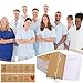 Resurhang 24 Sets Nurse Appreciation Gift Bulk 24 Pcs Nurse Thank You Kraft Notebooks A6 Mini Journal 24 Pcs Ballpoint Pen for Volunteer, Nursing Worker, Staff Graduation Present