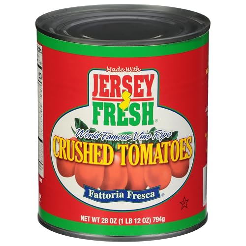 Jersey Fresh Crushed Tomatoes, Fattoria Fresca, 28 Ounce (Pack of