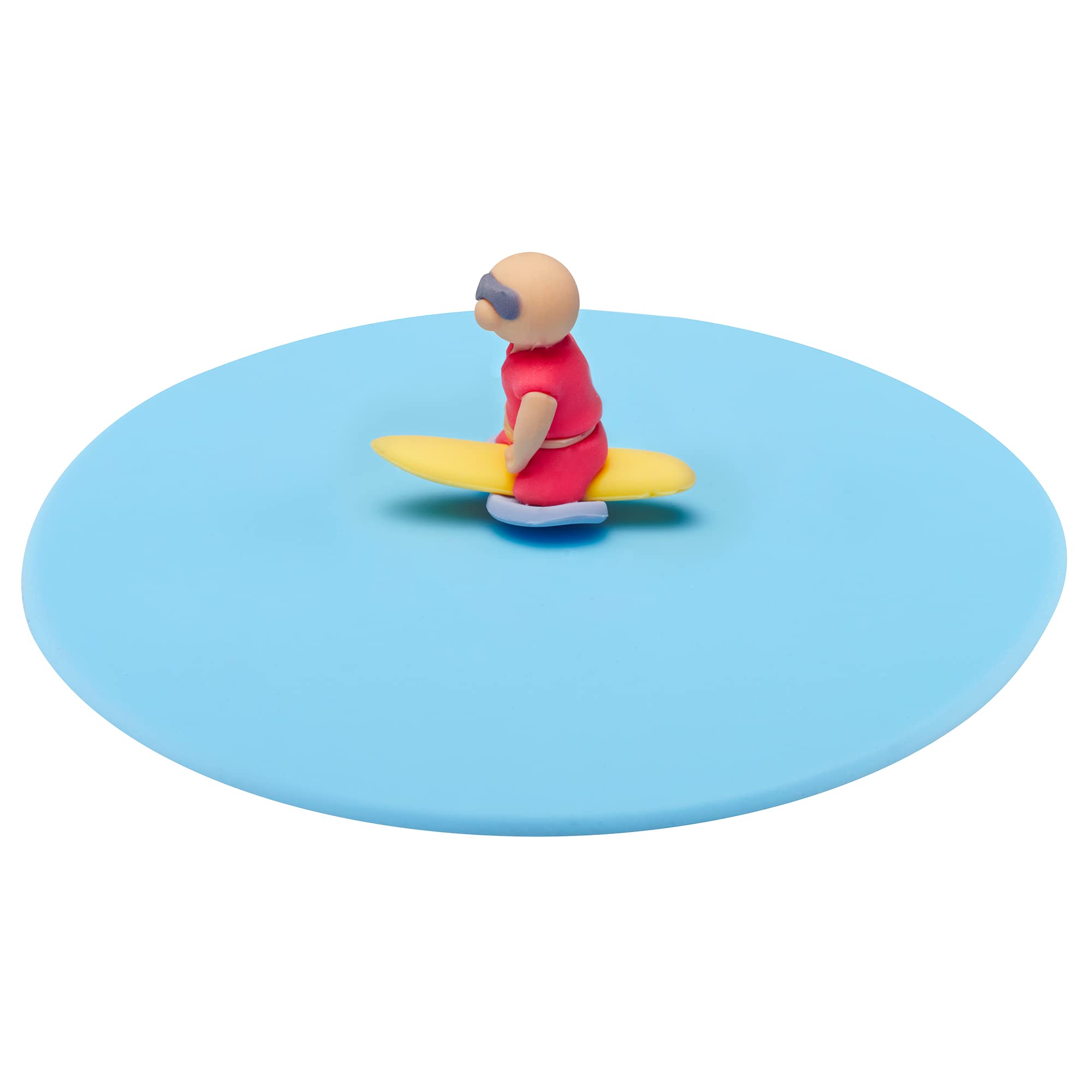 Lurch 210897 Bobby Board My Lid Beach Guard Glass Cover Made of 100% BPA-Free Premium Platinum Silicone, Diameter 10.5 cm
