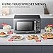 TOSHIBA ML-EM45PIT(BS) Countertop Microwave Oven with Inverter Technology, Kitchen Essentials, Smart Sensor, Auto Defrost, 1.6 Cu.ft, 13.6