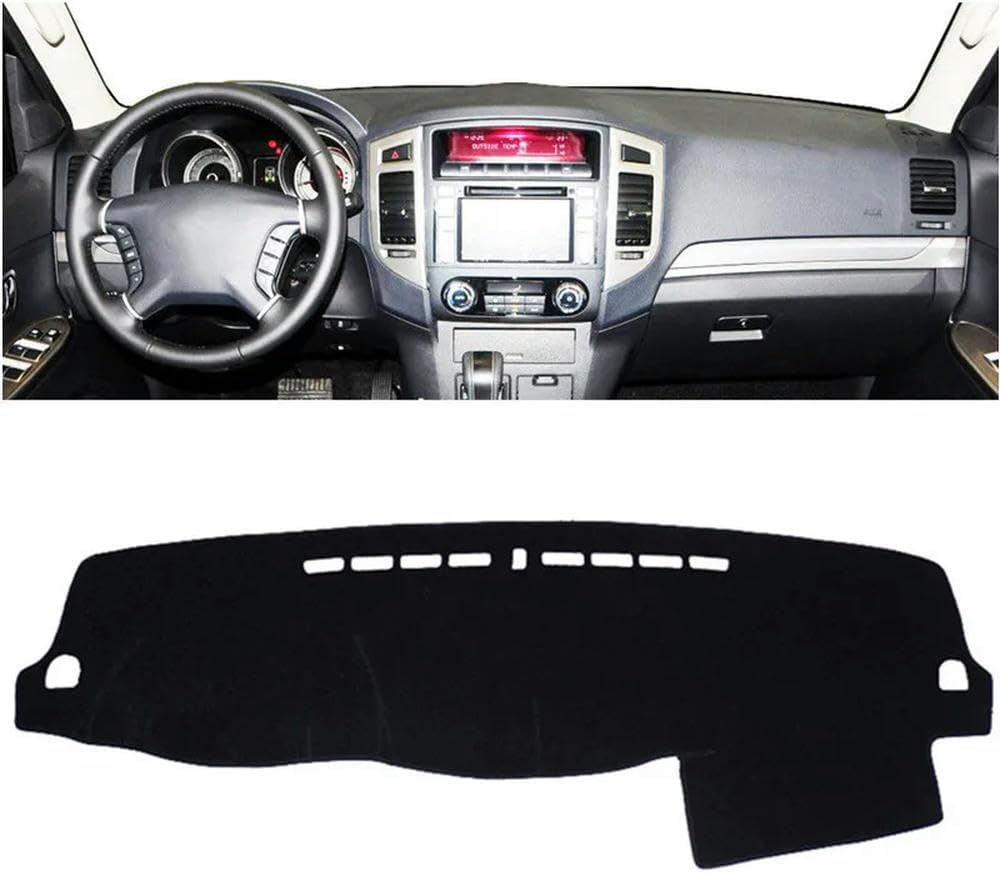 Car Dashboard Cover Anti-Scratch Dash Cover Interior Dash Covers - for Mitsubishi Pajero Montero 2006-2019
