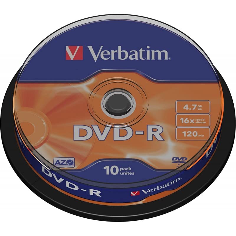 DVD-R Verbatim Advanced AZO 16X/ Tarrina-10uds