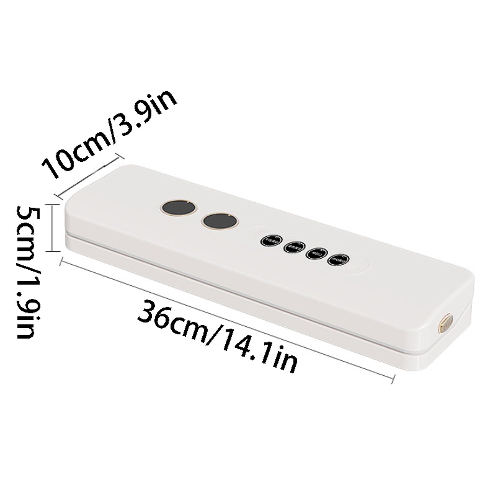 For sigillare il potente sigillatore completamente automatico, sottovuoto portatile senza fili ricaricabile(White)