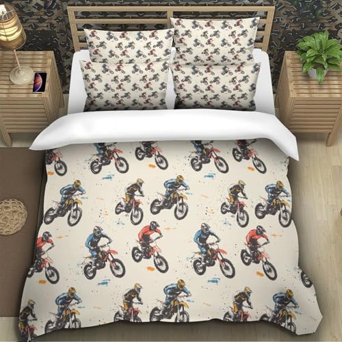 Housse de couette motocross ultra douce et résistante 3 pièces - 5