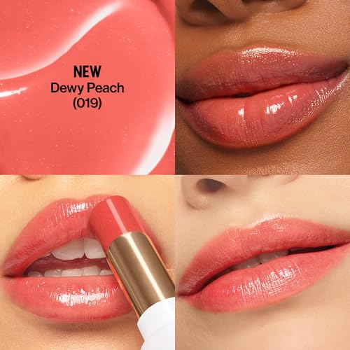 REVLON Super Lustrous Glass Shine Balm, 019 Dewy Peach, 0.11 oz - image 2
