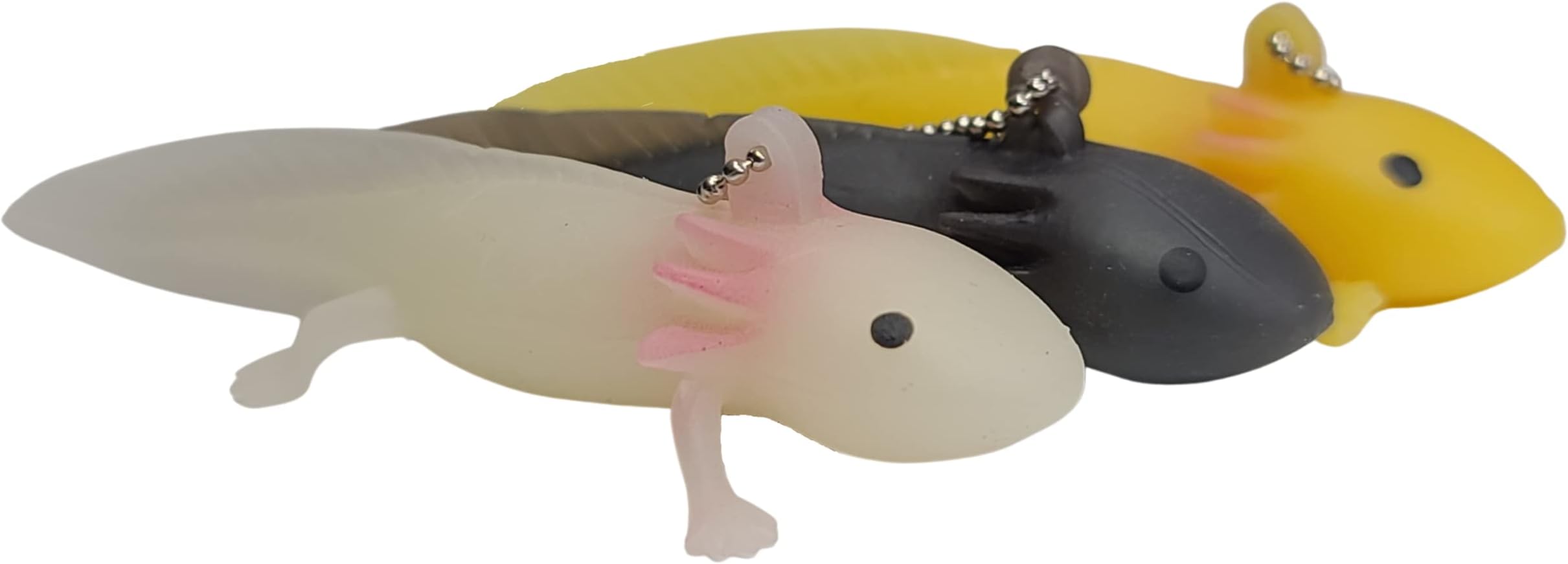 Axolotl Keychain - Made of Soft & Stretchy Silicone