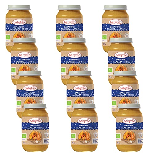 Babybio Buenas Noches Bio - Zanahoria Calabaza Arroz 200G - Desde 6 Meses