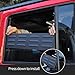 Hoolcar Rear Window Louver Vent Cover Rear Window Blinds Decor Compatible with 2007-2017 Jeep Wrangler JKU, 4 Doors, Black
