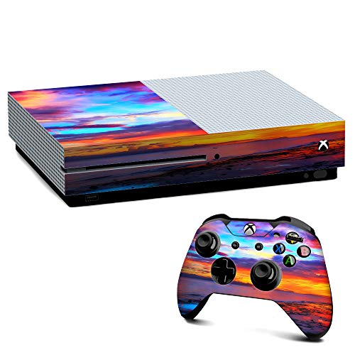 IT'S A SKIN Xbox One S Console & Controller Decal Vinyl Wrap | Beautiful Landscape Water Colorful Sky
