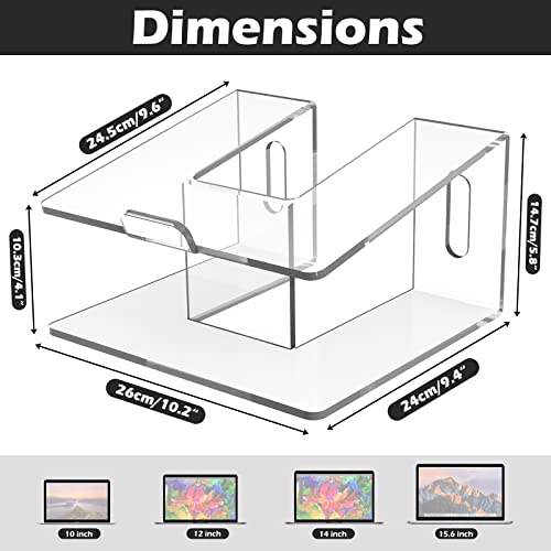 Soporte Acrílico Transparente para Laptop 6MM Kamehame miniatura 5