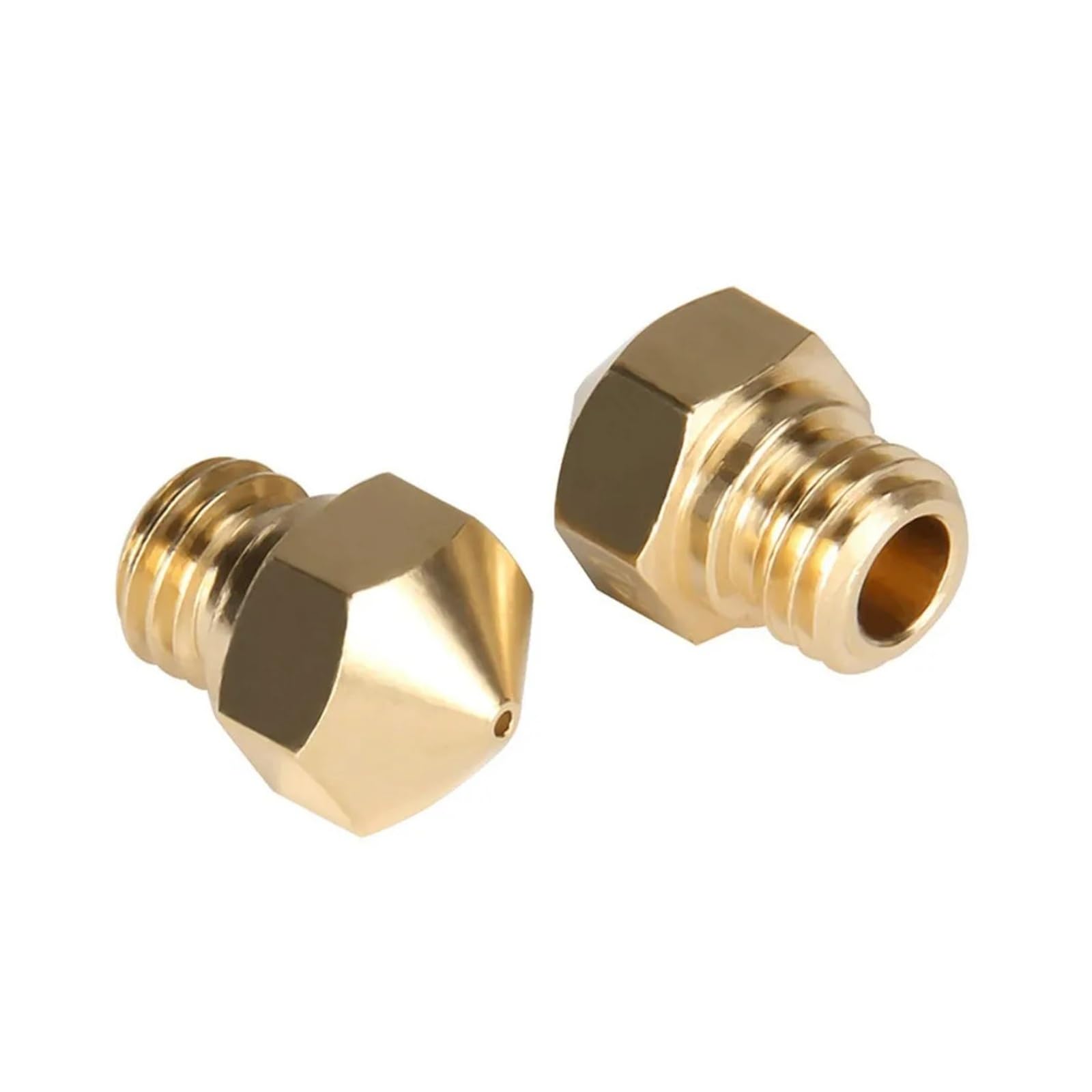 Juego 10pcs Boquillas Latón MK10 M7 0.2-1.0mm para Hotend 3D Printer