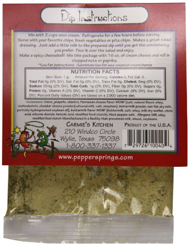 Pepper Springs Jalapeno Ranch Dip Mix, 1.0 Ounce #TOP1