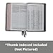 NKJV, Thinline Reference Bible, Large Print, Leathersoft, Black, Thumb Indexed, Red Letter, Comfort Print: Holy Bible, New King James Version