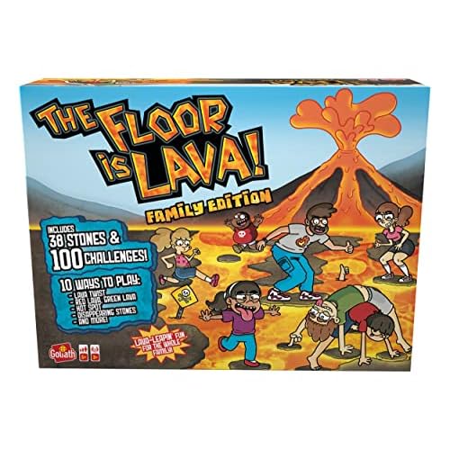 Goliath The Floor is Lava! Family Edition, Board Games from 5 Years, The Floor is Lava Family Edition, for 3 or More Players