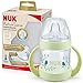 NUK Nature Sense Biberón para aprender a beber | 6 – 18 meses | 150 ml | Indicador de temperatura | Con asas ergonómicas y válvula anticólicos | Boquilla de silicona antigoteo | Sin BPA | Verde
