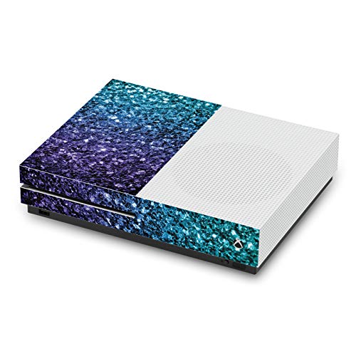 Skin Xbox One S autocollant vinyle bleu aqua design art par PLdesign