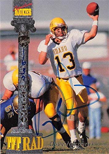 Doug Nussmeier autographed football card (University of Idaho Vandals QB) 1994 Signature Rookies #DN24 - NFL Autographed Football Cards