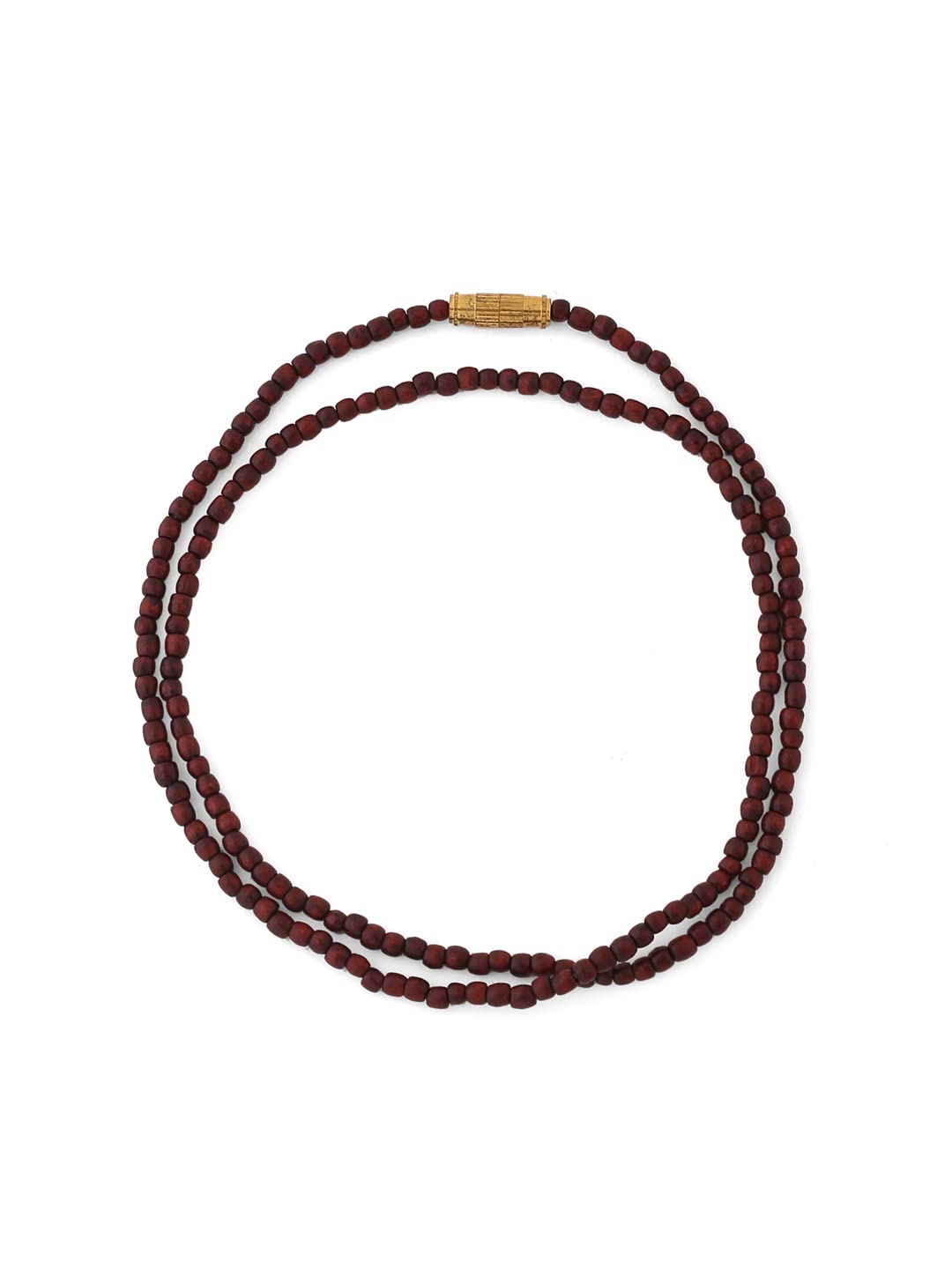 RDKSandalwood Kanthimala small size, stylish and Handmade, necklace - hare krishna kanthi mala, 3 Round (Triple Layer) for Neck Wearing for Men and Women | Pack of 1