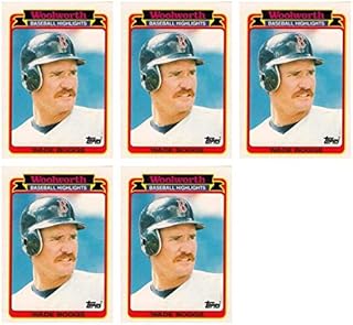 (5) 1989 Topps Woolworth Baseball Highlights Baseball #8 Wade Boggs Trading Card Lot Boston Red Sox
