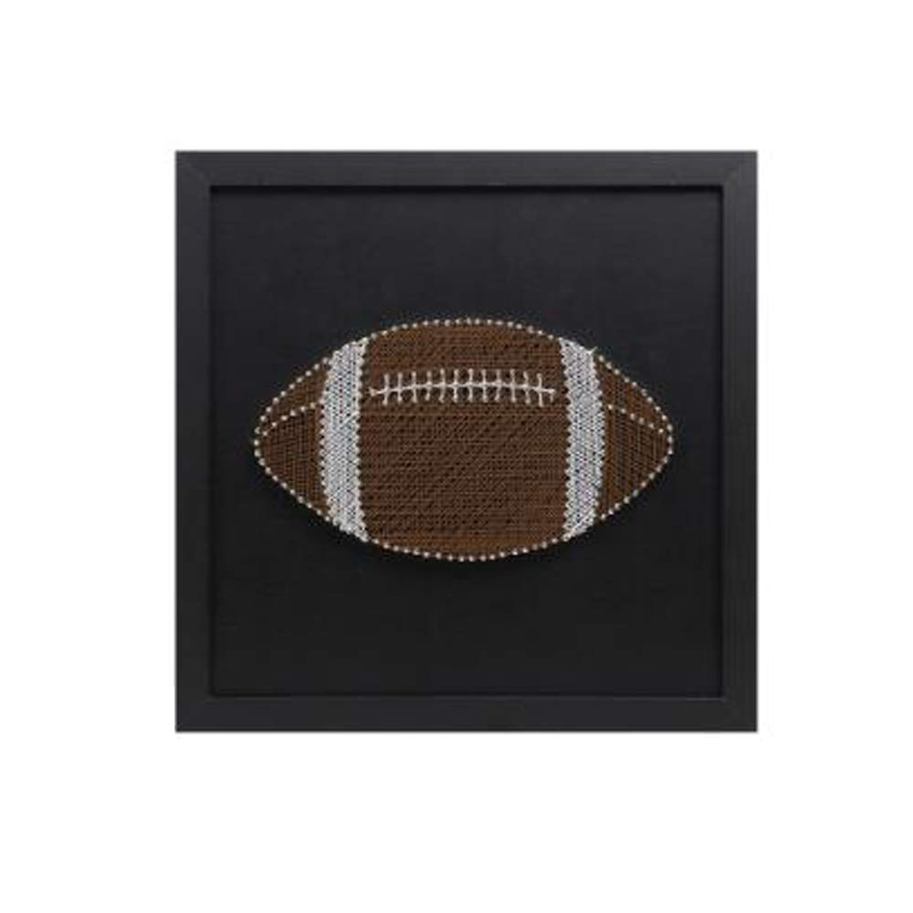 Matériel bricolage dessin enroulement d'ongle rugby olive loisir créatif tableau fil tendu sport