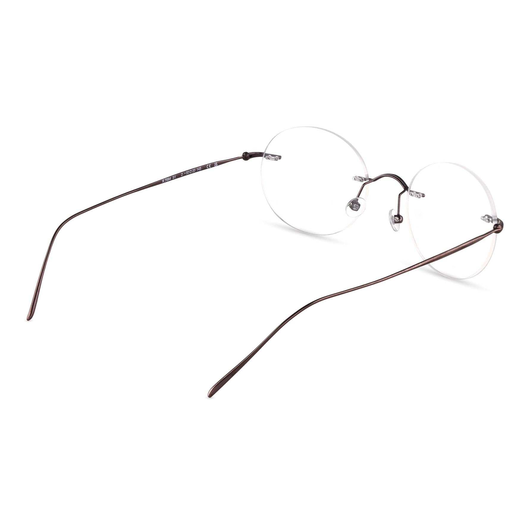 Rodenstock Brille mit Sehstärke für Unisex optional mit Sonnenbrillentönung oder Blaulichtfilter, Rund, gefertigt aus Metall (inklusive Brillenetui)