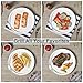 ONEMORE Microwave Bacon Tray Ceramic Bacon Cooker Meat Rack for Oven Cooking Crispy Bacon Maker - 11 inch Round Bacon Dish Plate, White