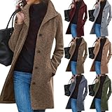 Klassischer Stil:Genießen Sie zeitlose Eleganz mit diesem klassischen Mantel. Sein schmeichelhaftes Design verleiht Ihrer Silhouette eine schlanke Note und verleiht jedem Outfit eine raffinierte Note. Perfekt fürs Büro, besondere Anlässe oder einfach nur, um im Alltag stilvoll auszusehen. Ein Must-Have für jeden modebewussten Kleiderschrank.