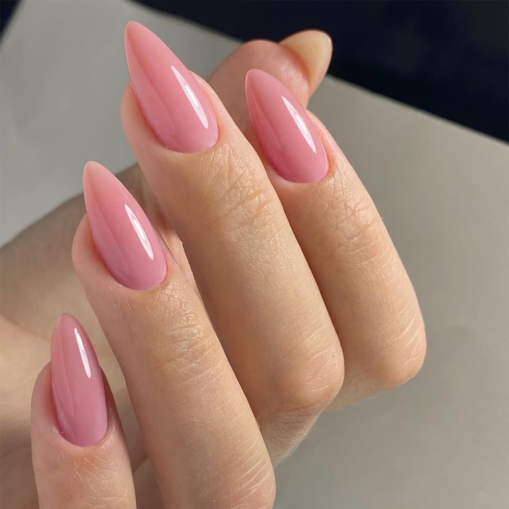 SXVME Rose Pink False Nails Medium