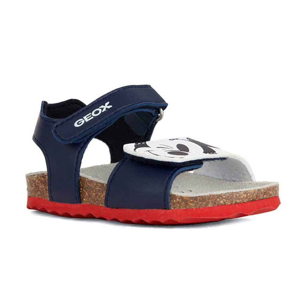 Geox B Sandal Chalki Boy, Navy Optic White, 7.5 UK Child