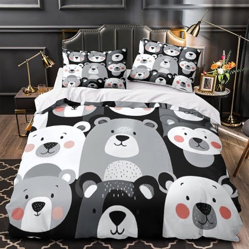 Parure de lit chaton 3D super king microfibre haut de gamme - 2