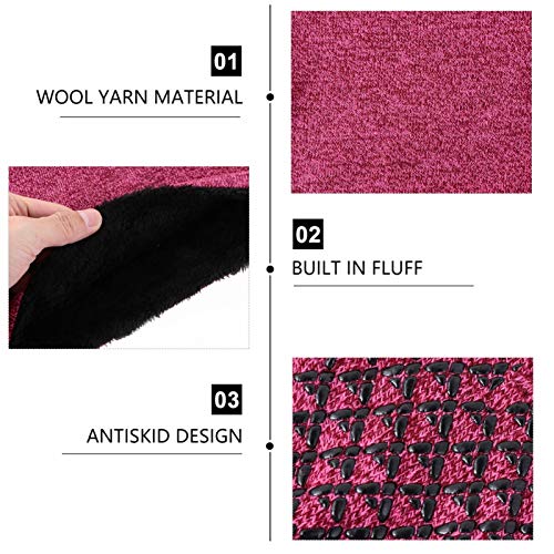 3-Piece Windproof Knit Hat Scarf and Gloves Set Double Layer Fleece Warm Costume Accessory for Men and Women for Winter Activities4