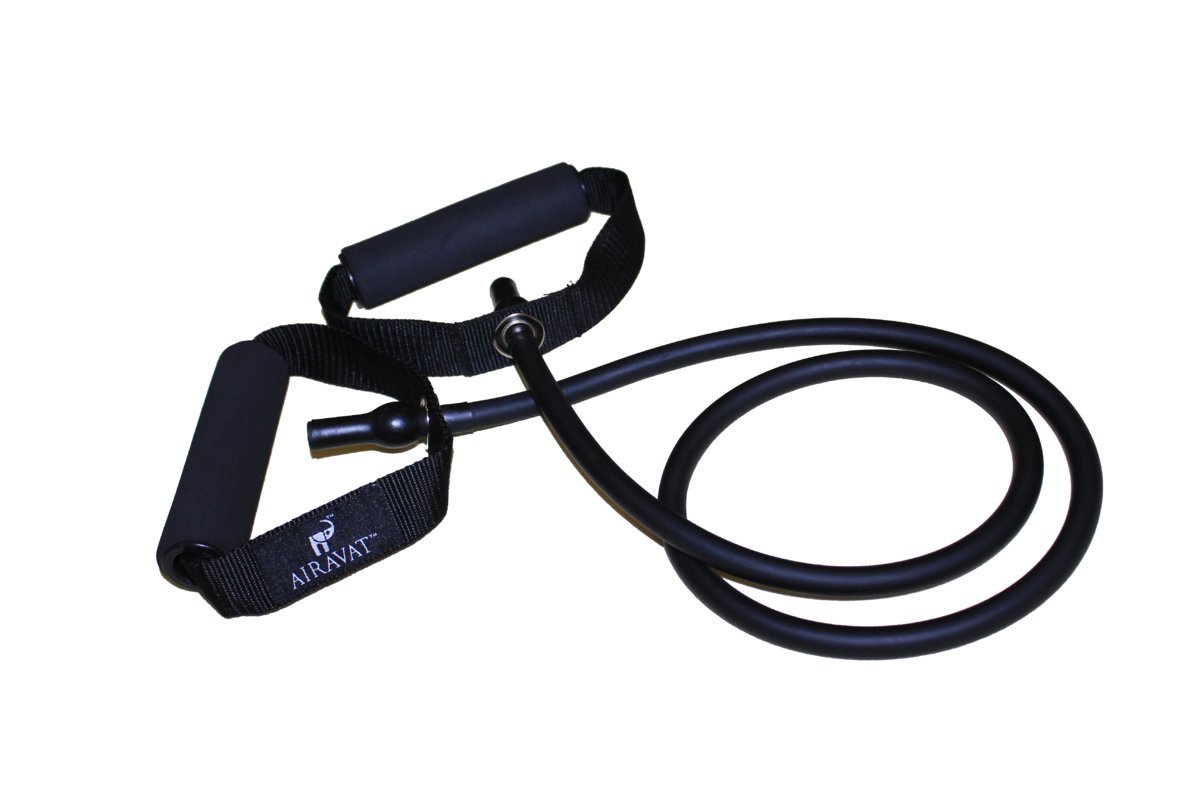AIRAVAT Solid Black Color Resistance Tube Pack of 2-image-14