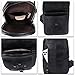 Genuine Leather Sling Bag for Men Crossbody Backpack Handmade Hiking Daypack Motorcycle Chest Shoulder Purses (Black)