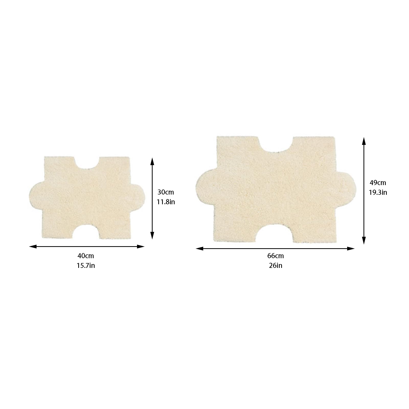 Dywan Puzzle Podłogowe Płytki dywanowe 10 sztuk do sypialni pokoju zabaw salon Stwórz bezpieczny obszar-Light Khaki||30 x 40 cm/12 x 16 cali