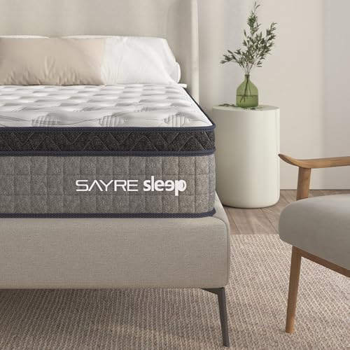 SAYREE 10 Inch Full Memory Foam Mattress in a Box – Cooling Gel, Medium Firm Support, Pressure Relief, CertiPUR-US & Oeko-TEX Certified