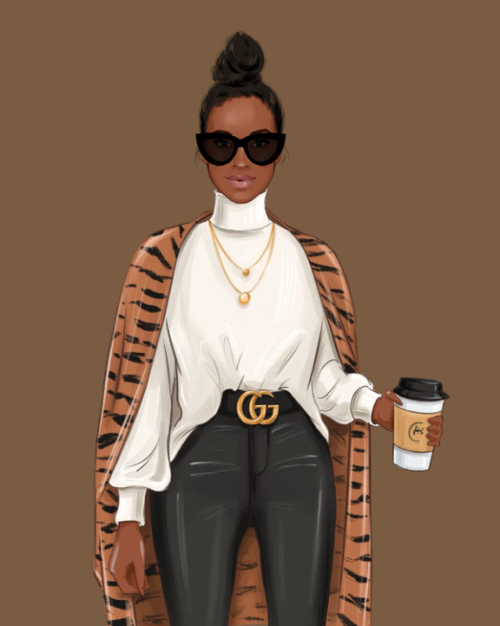 Black Girl Magic Writing Journal For African American Women 200 Page Lined Notebook: Melanin Boss Lady Writing Journal For Adults, Teens & Kids