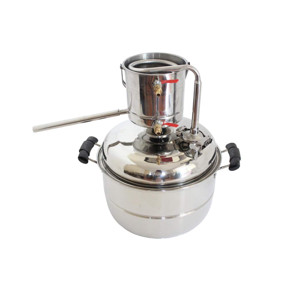 Buy 10L Alcohol Distiller Home Brewing Kit Stainless & Copper Cooling