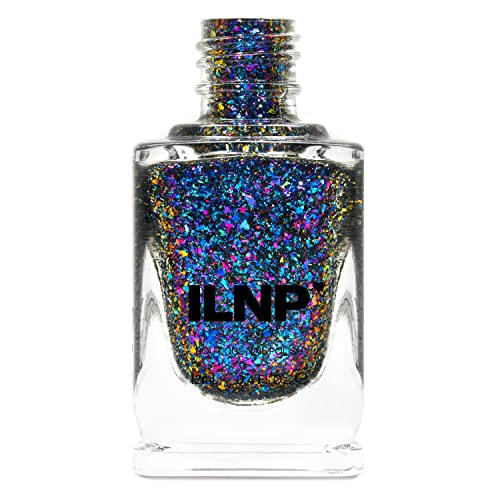 Image of ILNP Mayfield - Purple, Pink, Green, Gold, Blue Ultra Chrome Flakie Nail Polish