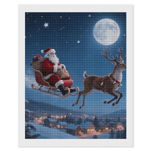 Art diamant à faire soi-même de Noël maccbn anti-stress adulte 40cm