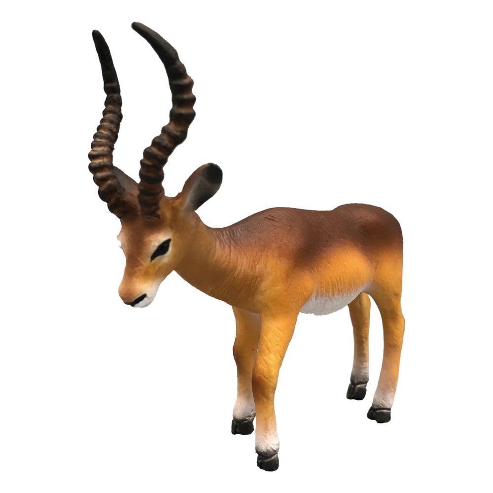 Bullyland 63693 - Toy Figure, Impala Antelope, Safari, approx. 8.5 cm tall, detailed figure, PVC ideal as a cake figure, great gift for children for imaginative play