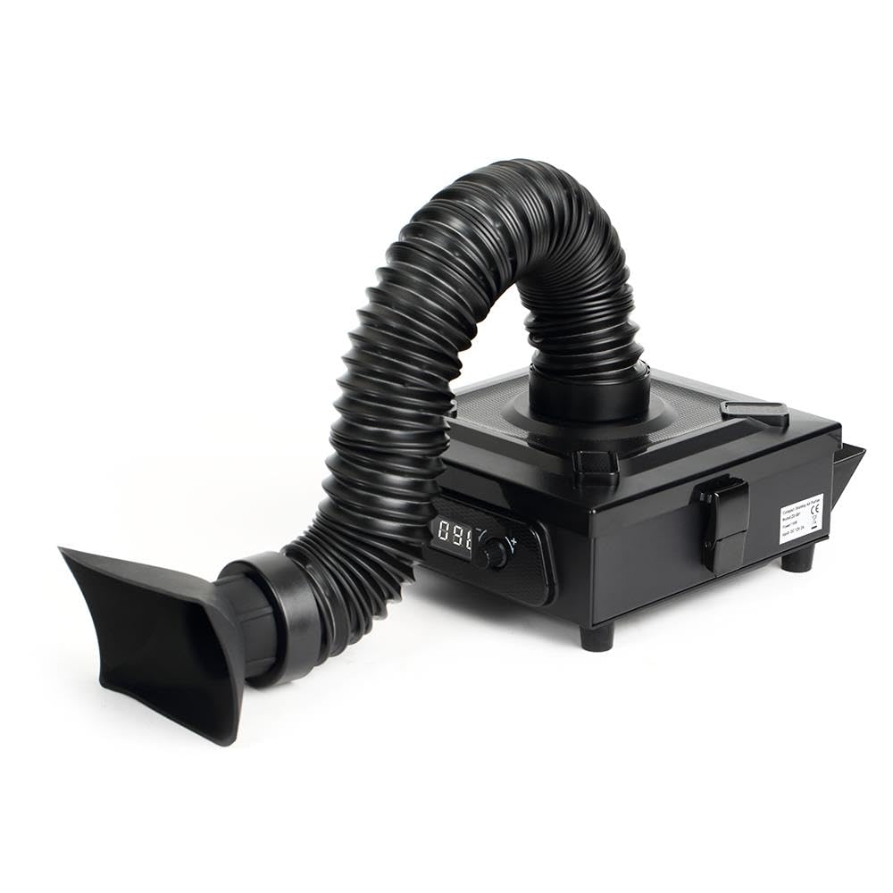 20W Digital Solder Fume Extractor with Adjustable Fan Flexible Hose LED Display Soldering DIY Hobby Engineer