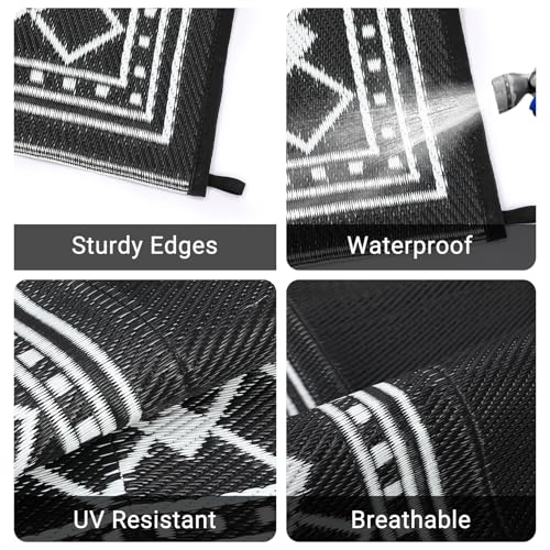 Garvee 6x9 Outdoor Rug for Garden Contemporary Washable Easy-Clean Camp Rug by Garvee - Used condition - Image 5