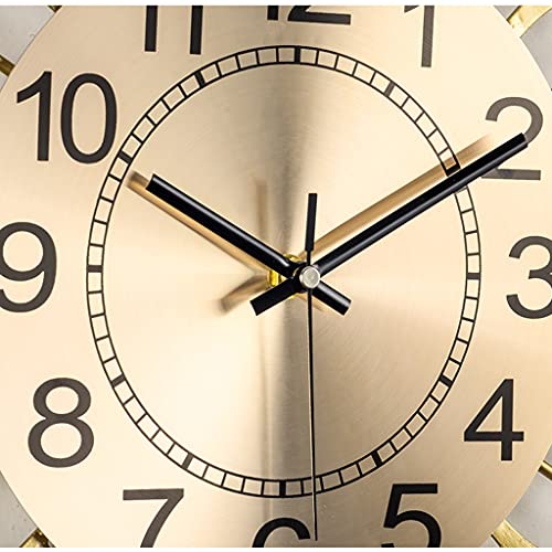 Reloj de pared creativo estilo chino silencioso de metal miniatura 3
