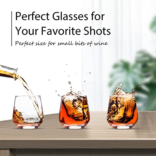 Set Of 24 Shot Glasses 3.25 Oz Tequila Glasses Heavy Base Whiskey Tasting Glasses Glass Cups Small Liquor And Spirit Glasses Tequila Bar Glasses Shooter Glass For Drinking Tasting Espresso Beer Juice #TOP6