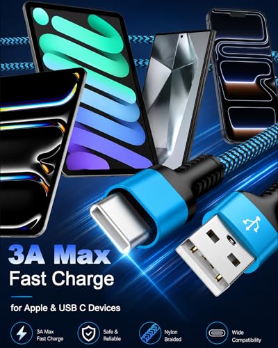 2Pack Braided Carplay Cable for iPhone 17
