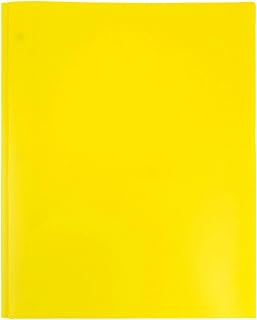 Carpeta de plástico de colores con bolsillos y puntas (colores surtidos 1) Carpetas coloridas con y carpetas escolares con cierres, manualidades para niñas de 8 a 12 años, dibujo (amarillo, talla